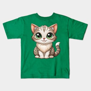 Cute Cat Kids T-Shirt